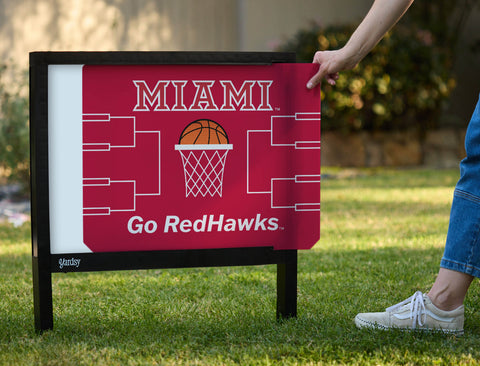 Miami Ohio Basketball Yardsy Sign - Interchangeable
