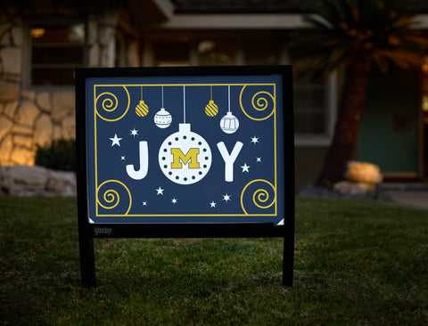 Michigan Christmas Joy Yardsy Sign - Hero