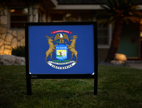 Michigan State Flag Yardsy Sign - Hero