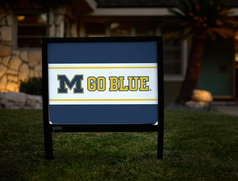 Michigan M Go Blue Yardsy Sign - Hero