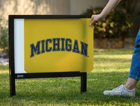 Michigan Maize Yellow Yardsy Sign - Interchangeable
