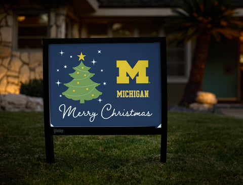 Michigan Merry Christmas Yardsy Sign - Hero