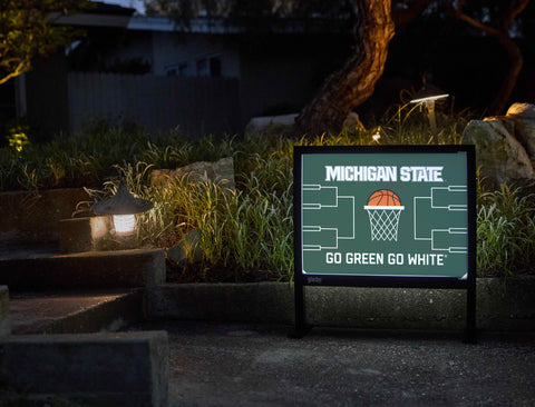 Michigan State Basketball Yardsy Sign - Flat Feet