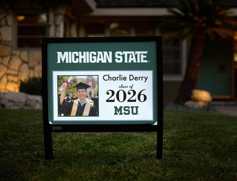 Michigan State Graduate Custom Yardsy Sign