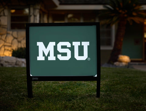 Michigan State MSU Green Yardsy Sign - Hero