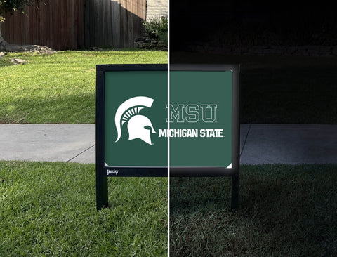 Michigan State MSU Spartan Green Yardsy Sign