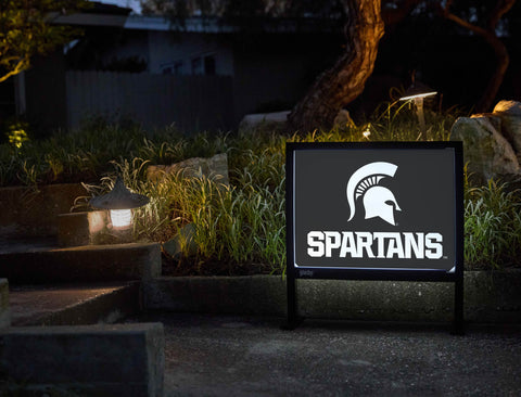 Michigan State Spartans Black Yardsy Sign - Flat Feet