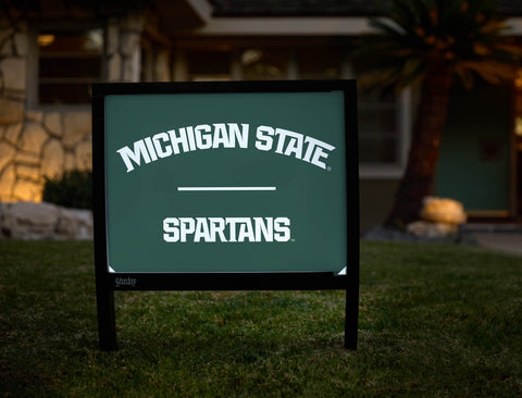 Michigan State Spartans Athletic Mark Green Yardsy Sign