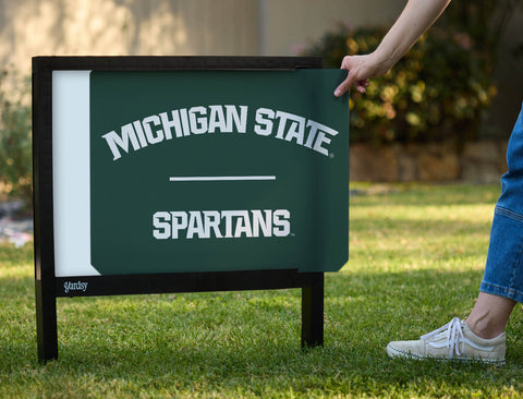 Michigan State Spartans Athletic Mark Green Yardsy Sign