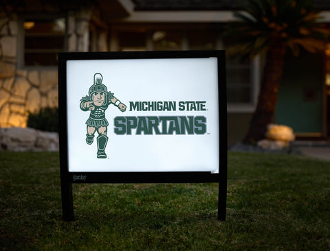 Michigan State Spartans Mascot Yardsy Sign
