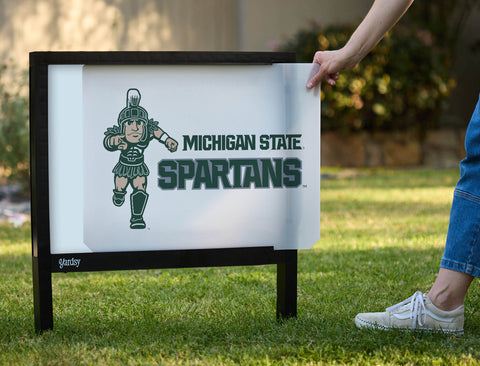 Michigan State Spartans Mascot Yardsy Sign