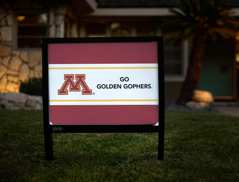 Minnesota Go Golden Gophers Maroon Yardsy Sign - Hero