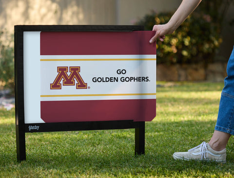 Minnesota Go Golden Gophers Maroon Yardsy Sign - Interchangeable