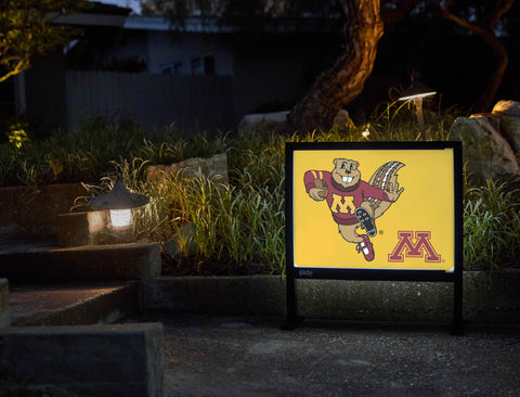 Minnesota Goldy Football Yardsy Sign - Flat Feet