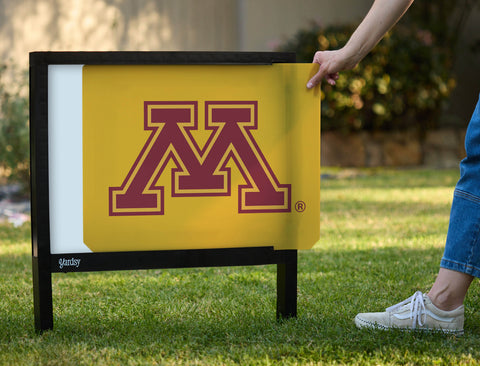 Minnesota M Gold Yardsy Sign - Interchangeable