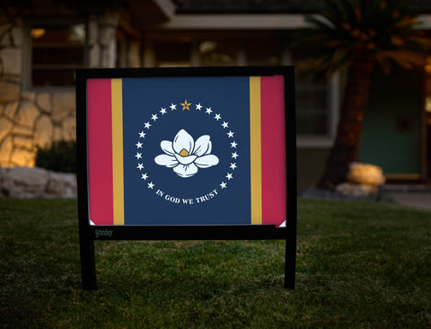 Mississippi State Flag Yardsy Sign - Hero