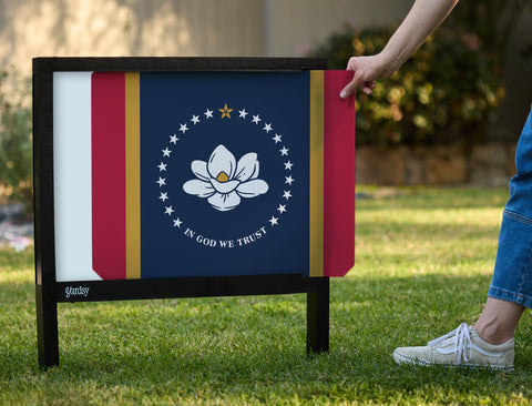 Mississippi State Flag Yardsy Sign - Interchangeable