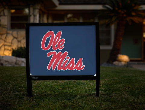 Mississippi Ole Miss Navy Yardsy Sign - Hero