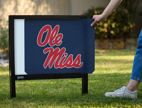 Mississippi Ole Miss Navy Yardsy Sign - Interchangeable