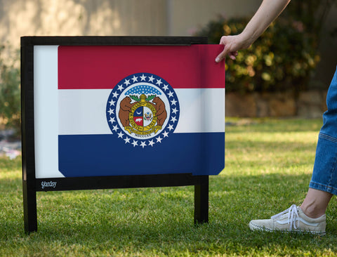 Missouri State Flag Yardsy Sign - Interchangeable