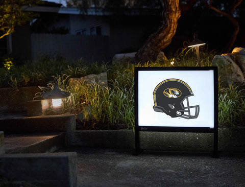 Missouri Helmet Mark White Yardsy Sign - Flat Feet