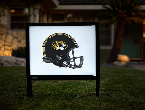 Missouri Helmet Mark White Yardsy Sign - Hero