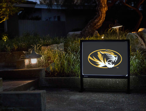 Missouri Tiger Athletics Mark Black Yardsy Sign - Flat Feet