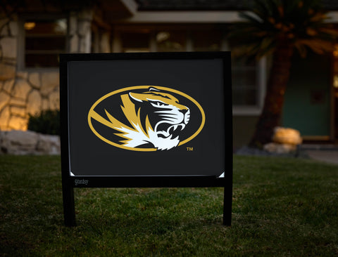 Missouri Tiger Athletics Mark Black Yardsy Sign - Hero