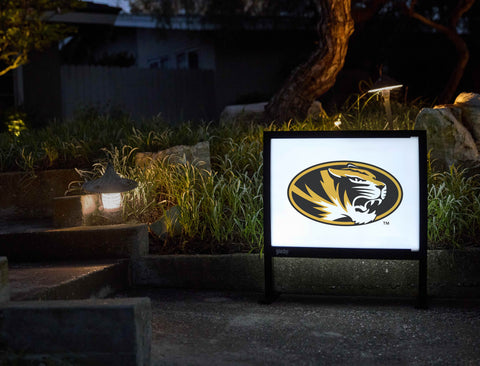 Missouri Tiger Athletics Mark White Yardsy Sign - Flat Feet