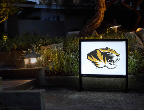 Missouri Tiger Mascot White Yardsy Sign - Flat Feet