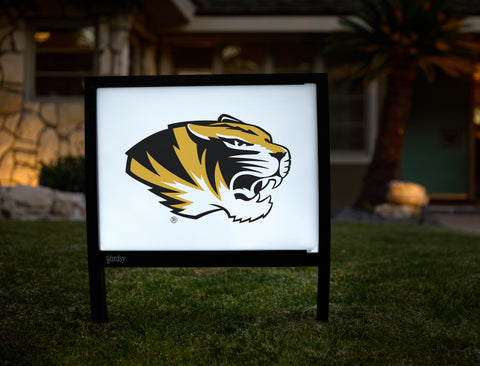 Missouri Tiger Mascot White Yardsy Sign - Hero