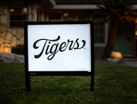 Missouri Tigers Script Mark White Yardsy Sign - Hero