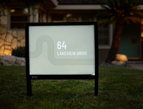 Modern Address Custom Yardsy Sign - Hero