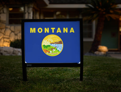 Montana State Flag Yardsy Sign - Hero