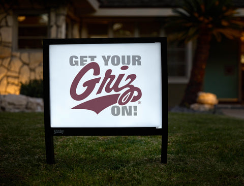 Montana Get Your Griz On Mark White Yardsy Sign - Hero