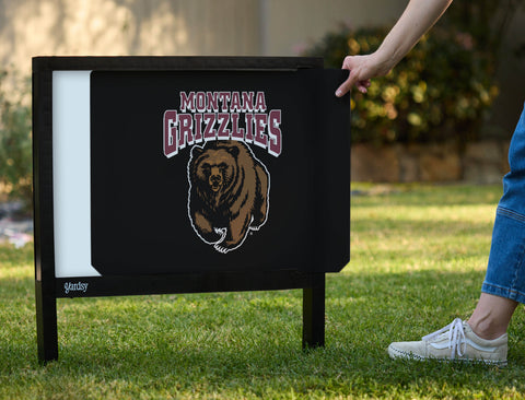 Montana Grizzlies Bear Black Yardsy Sign - Interchangeable