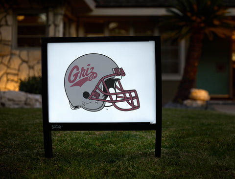 Montana Helmet Mark White Yardsy Sign - Hero