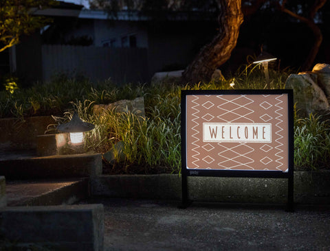 Moroccan Welcome Yardsy Sign - Flat Feet