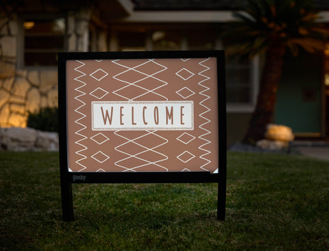 Moroccan Welcome Yardsy Sign - Hero
