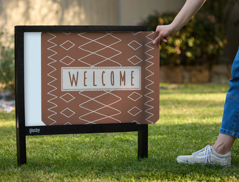Moroccan Welcome Yardsy Sign - Interchangeable
