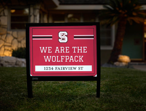 NC State We Are The Wolfpack Custom Yardsy Sign