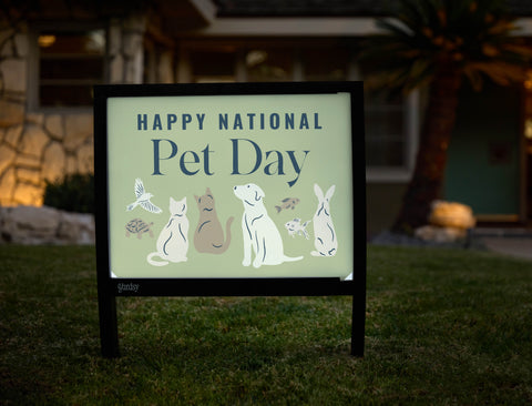 National Pet Day Yardsy Sign - Hero