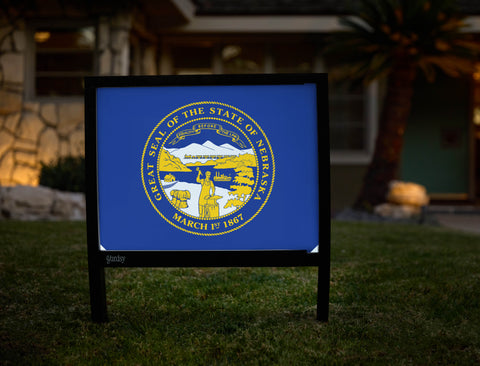 Nebraska State Flag Yardsy Sign - Hero