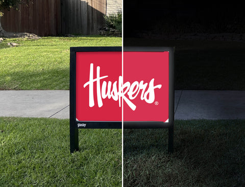 Nebraska Huskers Red Yardsy Sign