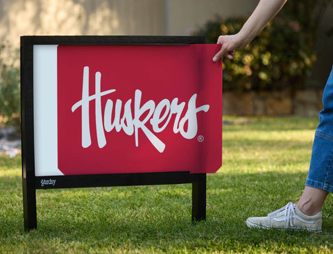 Nebraska Huskers Red Yardsy Sign