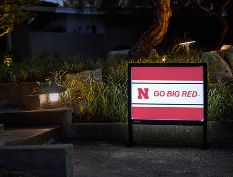 Nebraska N Go Big Red Yardsy Sign - Flat Feet