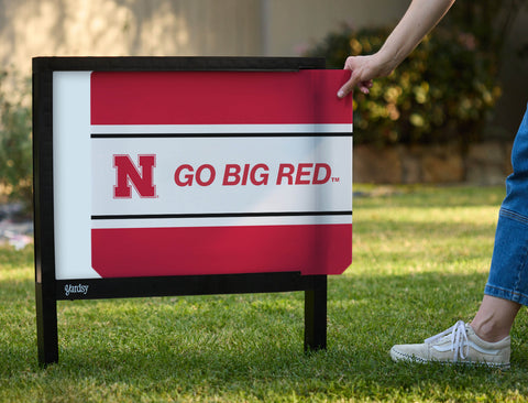 Nebraska N Go Big Red Yardsy Sign - Interchangeable
