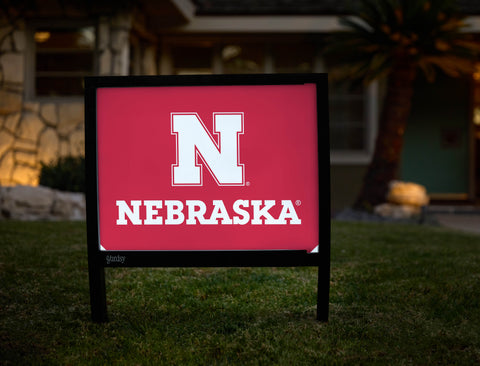 Nebraska N Mark Red Yardsy Sign - Hero