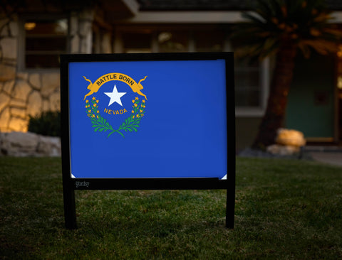 Nevada State Flag Yardsy Sign - Hero