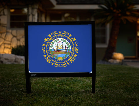 New Hampshire State Flag Yardsy Sign - Hero